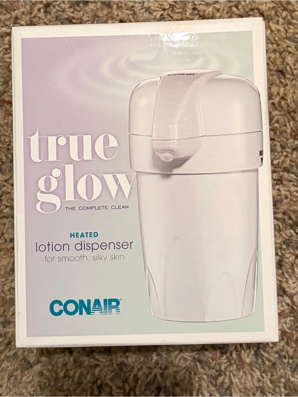 NEW CONAIR Heated Lotion
Dispenser TRUE GLOW 2 Minute Warmer Body Hand Baby Spa